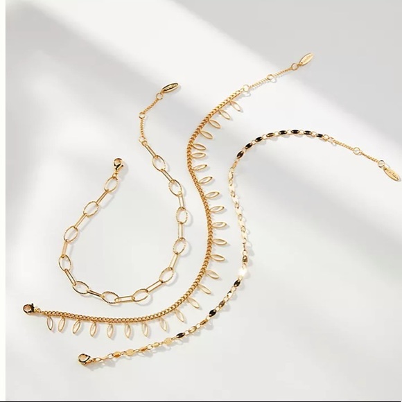 NWT set of 3 geometric anklets - Picture 2 of 7